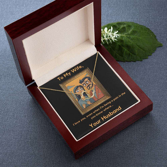 10ct Gold Necklace + Wife Message Card