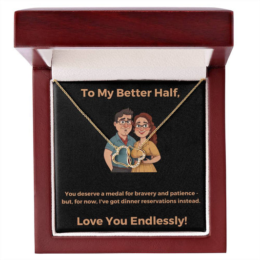 10ct Gold Necklace + You Deserve A Medal Message Card