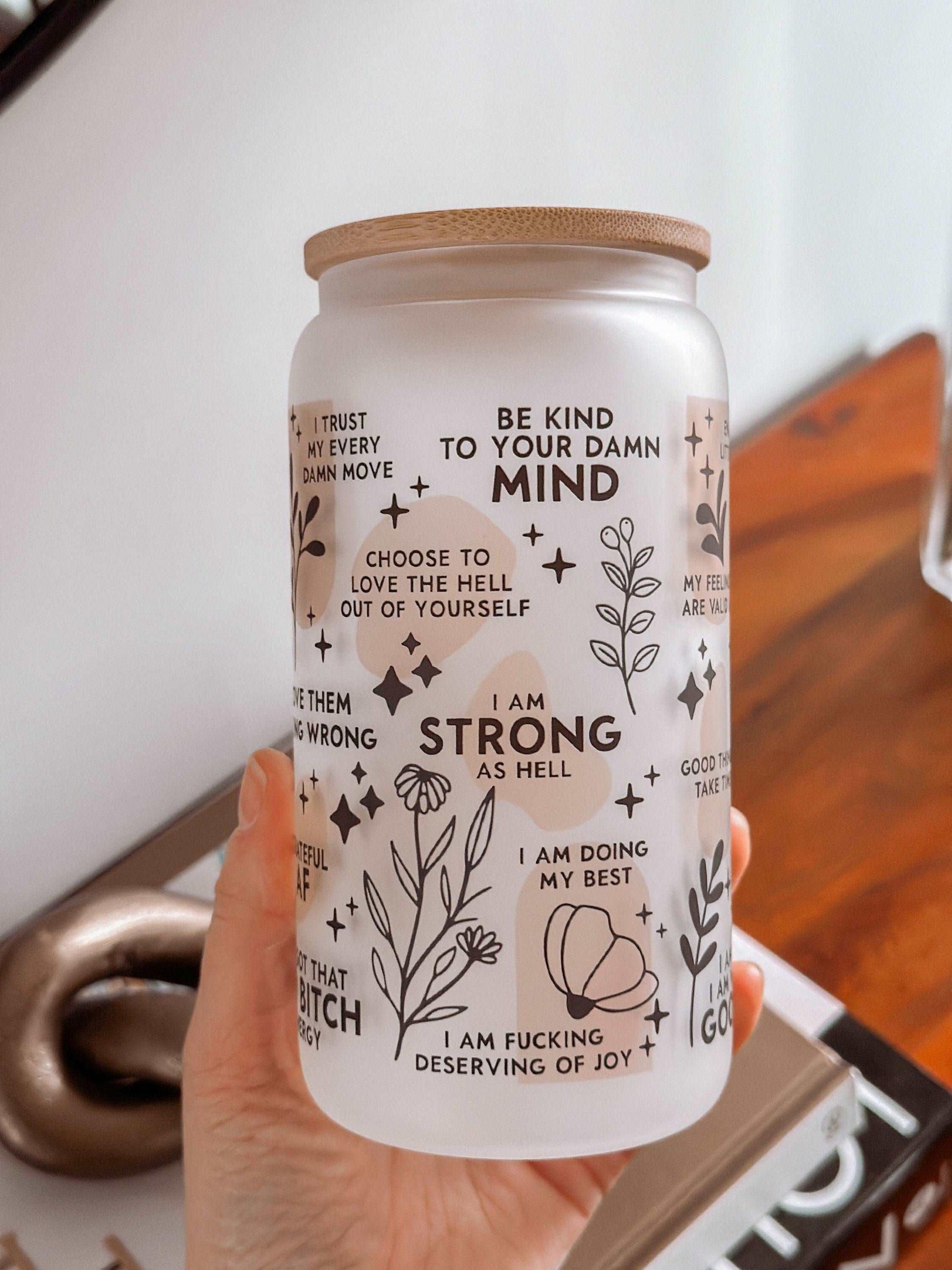 Personalized Tumblers - 16oz Personalized Affirmations Tumbler 