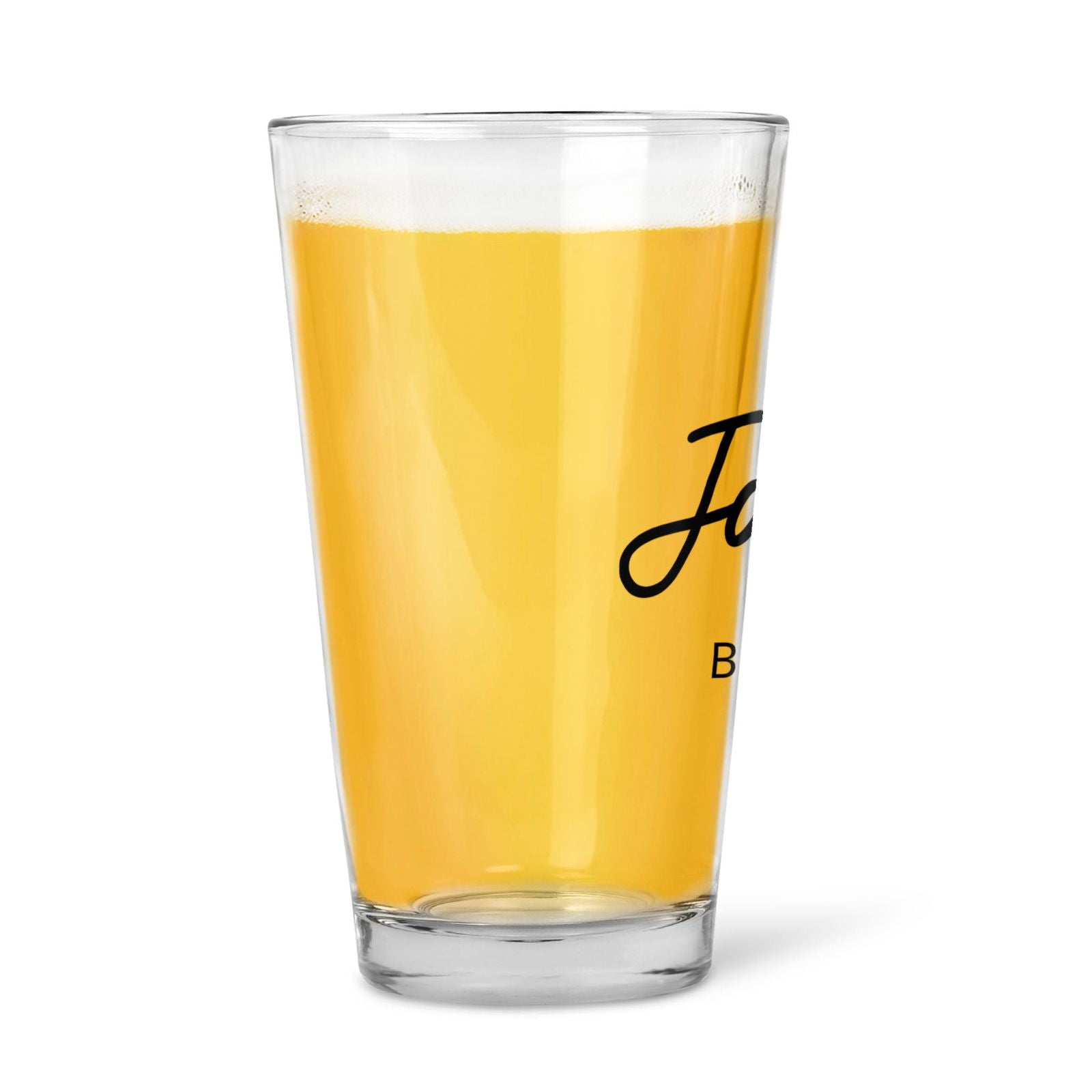 16oz Wedding Personalized Pint Glass - Lovesakes