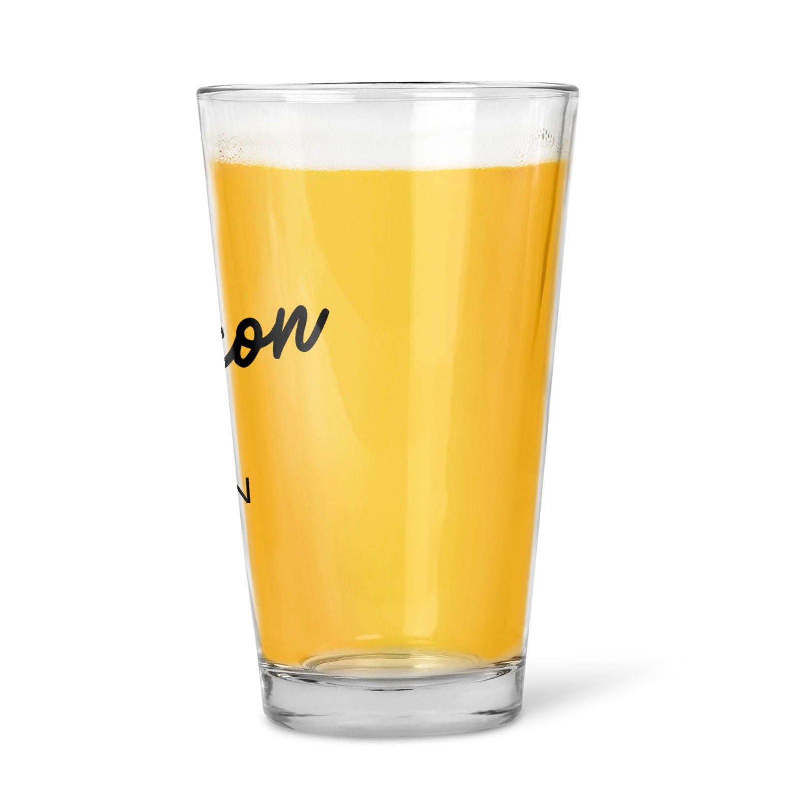 16oz Wedding Personalized Pint Glass - Lovesakes