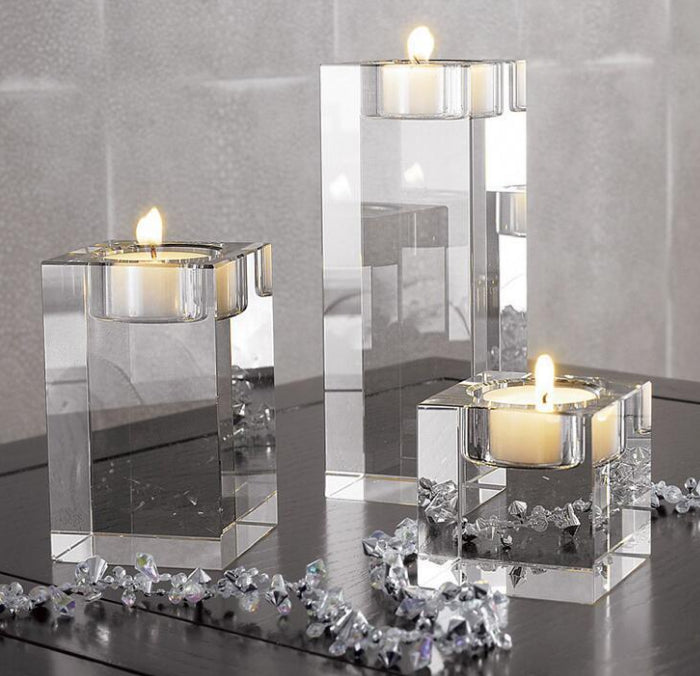 Personalized 3D Crystal Candle Holder - GiftsofaKind