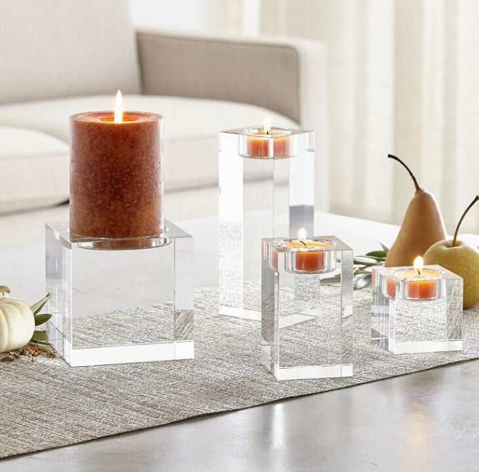 Personalized 3D Crystal Candle Holder - GiftsofaKind