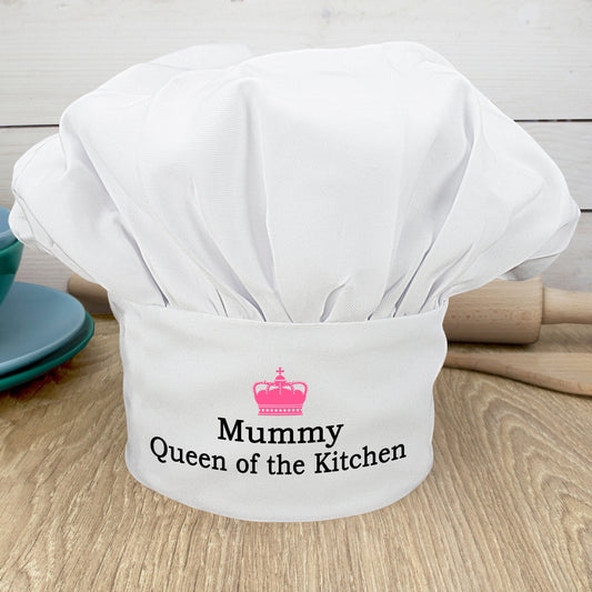 Personalized Queen of the Kitchen Chef Hat