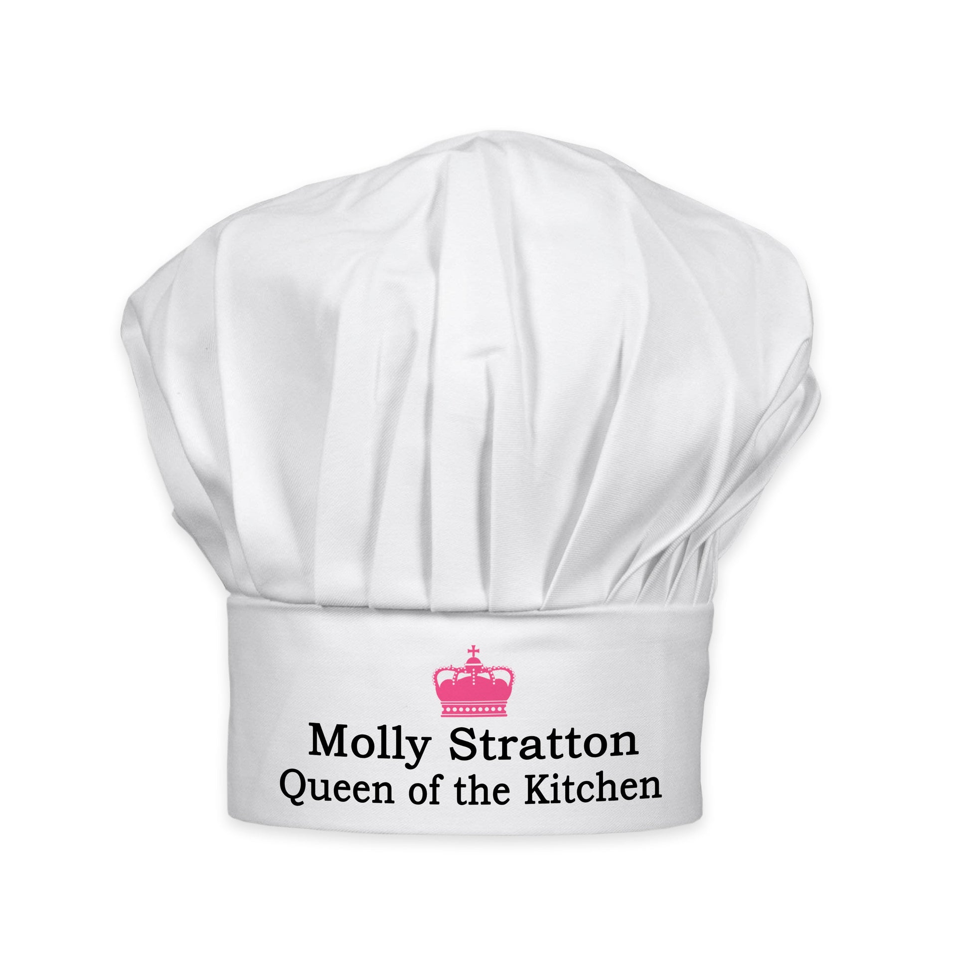 Personalized Chef Hats - Personalized Queen of the Kitchen Chef Hat 