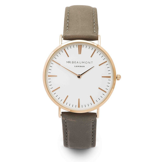 Mr Beaumont Men's Personalized Watch in Grey