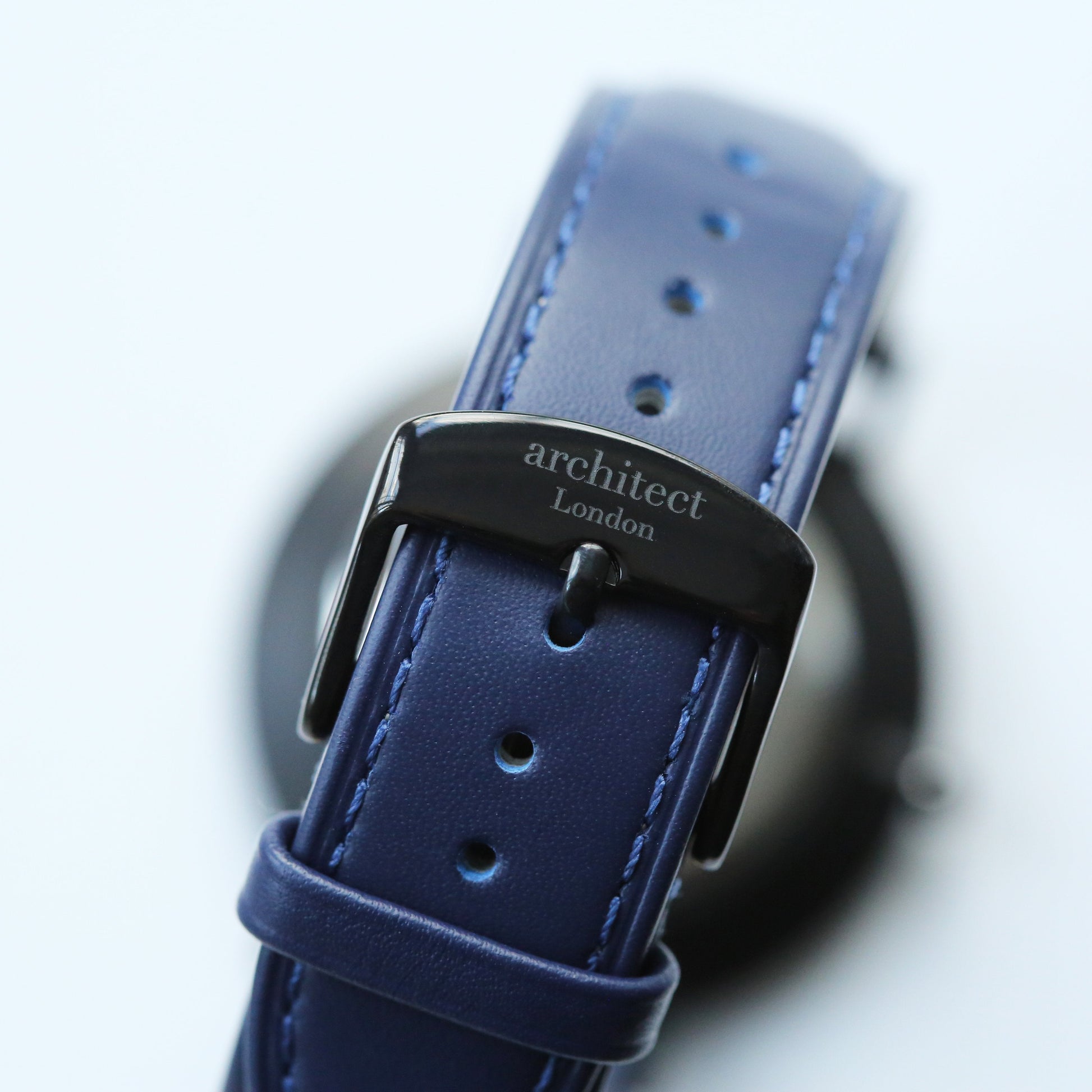 Personalized Men's Watches - Men's Handwriting Engraved Watch - Minimalist Watch + Admiral Blue 