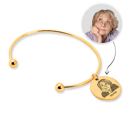 Personalized Human Portrait Bangle