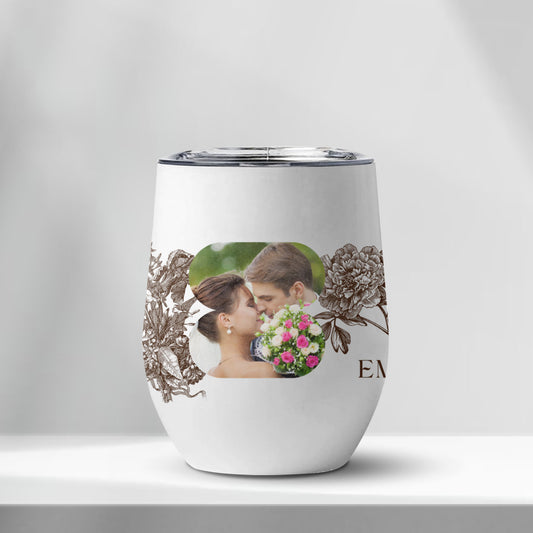 Photo Personalized Wine Tumbler - 12oz