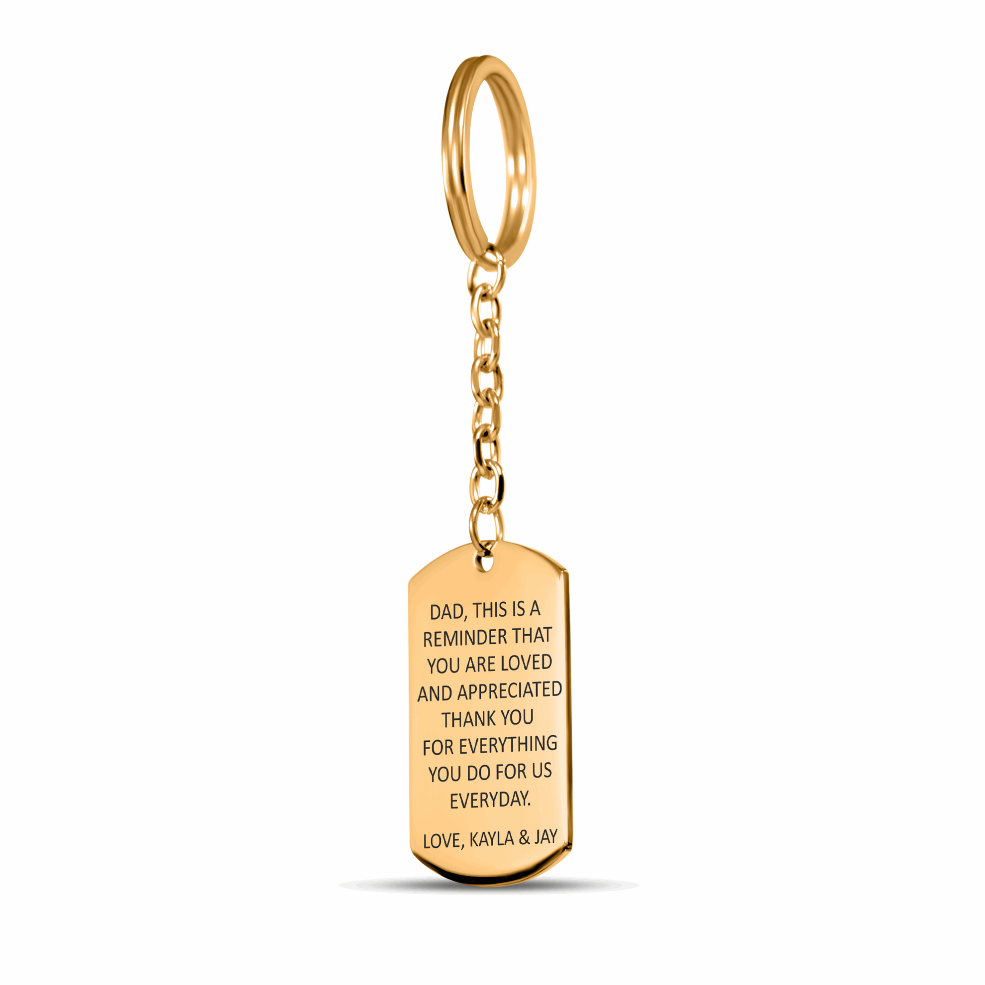Personalized Keyrings - Custom Message For Dad Personalized Keyring 