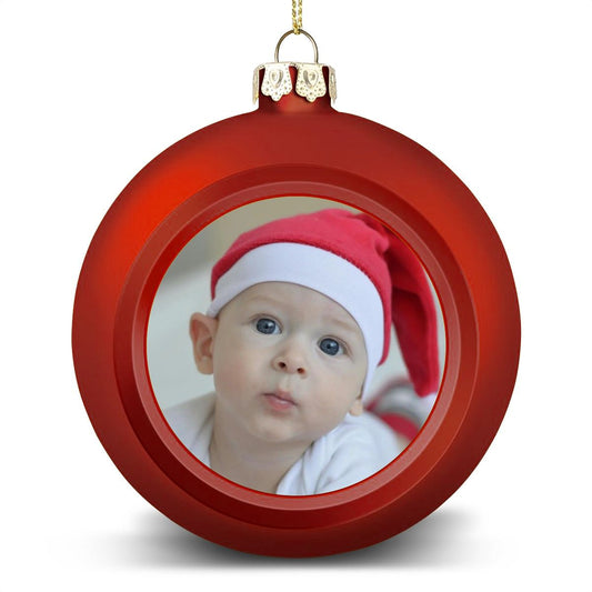 Photo Personalized Christmas Ball Ornaments