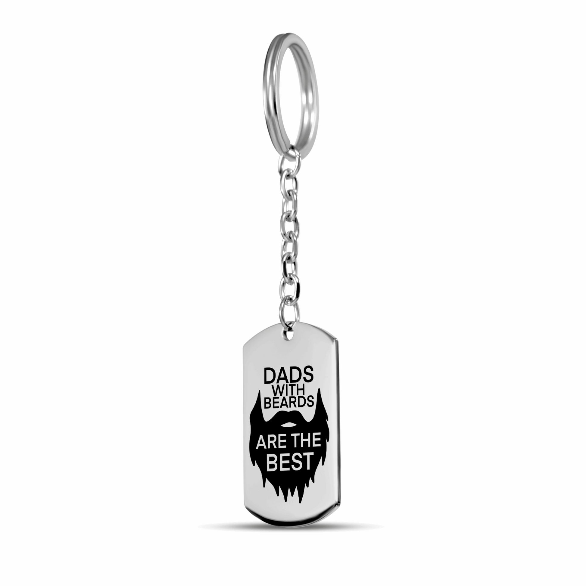 Personalized Keyrings - Bearded Dad Personalized Keyring 