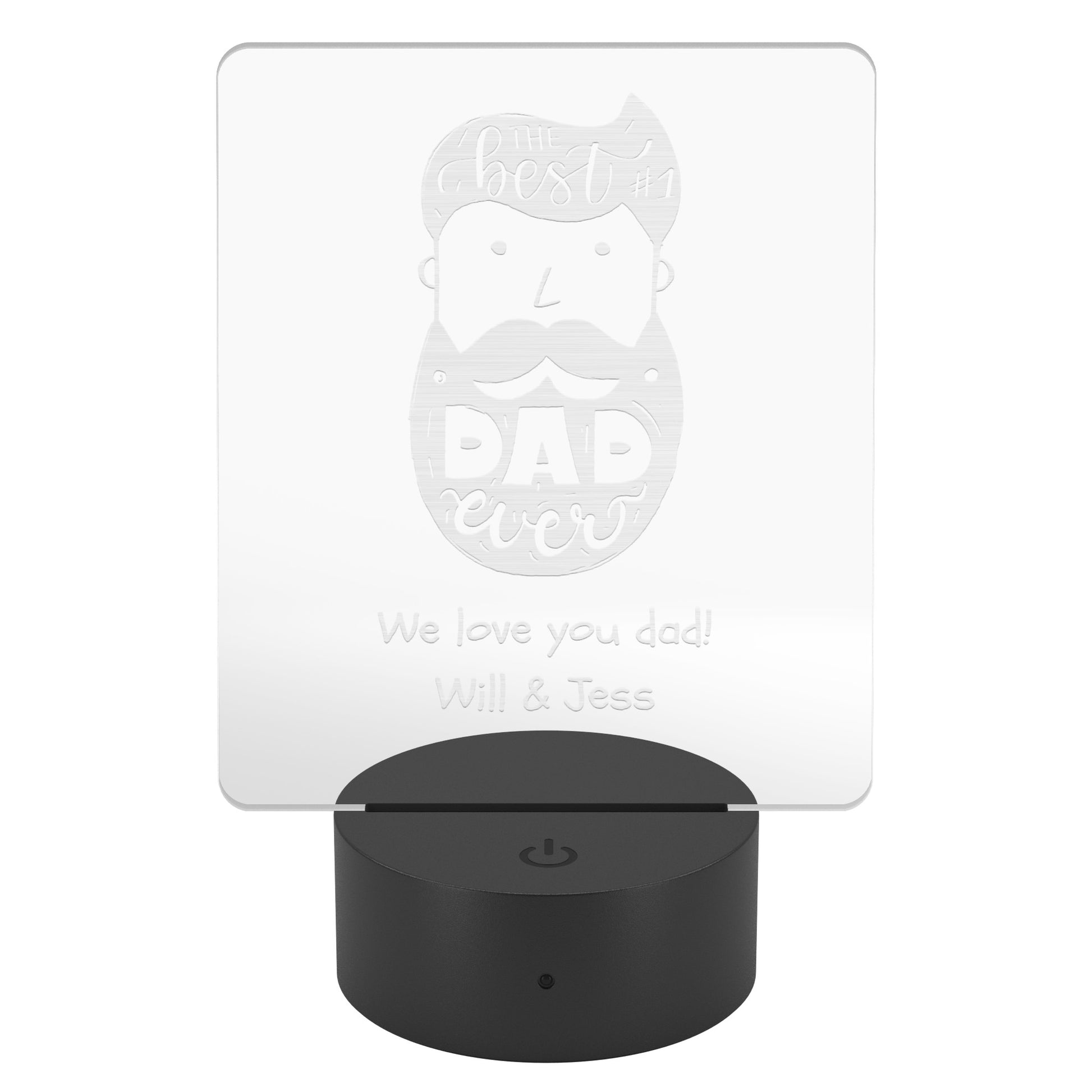 Personalized LED Signs - Bearded Dad LED Sign 