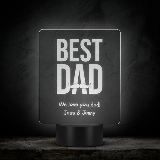 Best Dad Personalized Led Sign