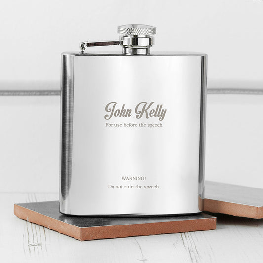 Best Man 6oz Hip Flask