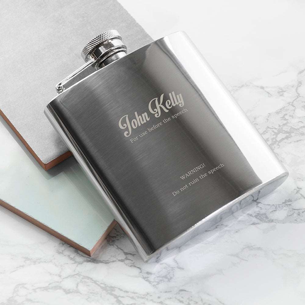 Best Man 6oz Hip Flask - Lovesakes