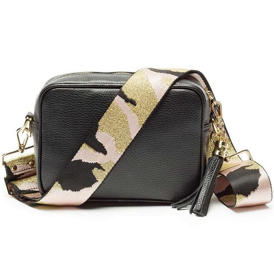 Black Personalized Cross Body Bag