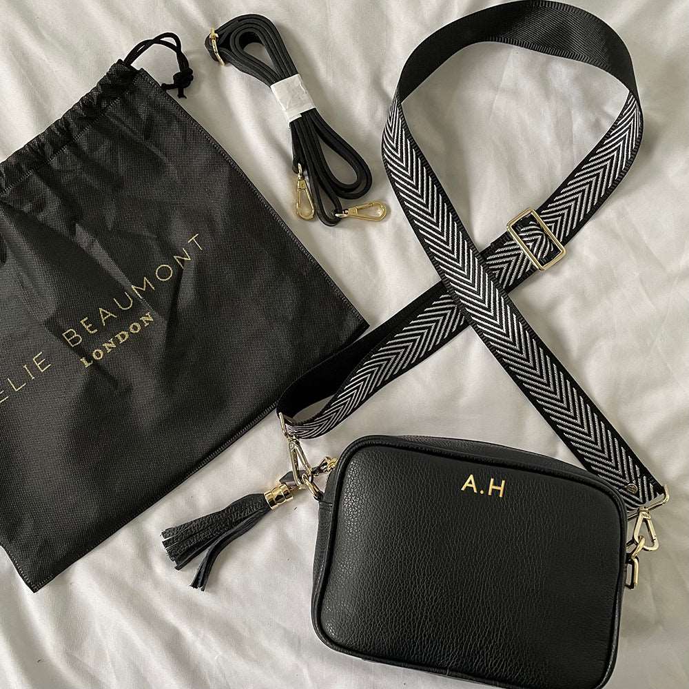 Black Personalized Cross Body Bag - Lovesakes