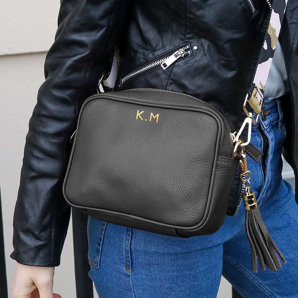 Black Personalized Cross Body Bag - Lovesakes