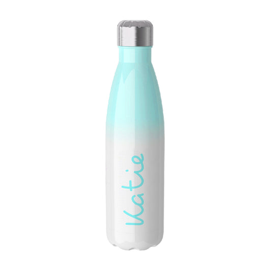 Personalized Summer Style Insulated Sea Blue Water Bottle