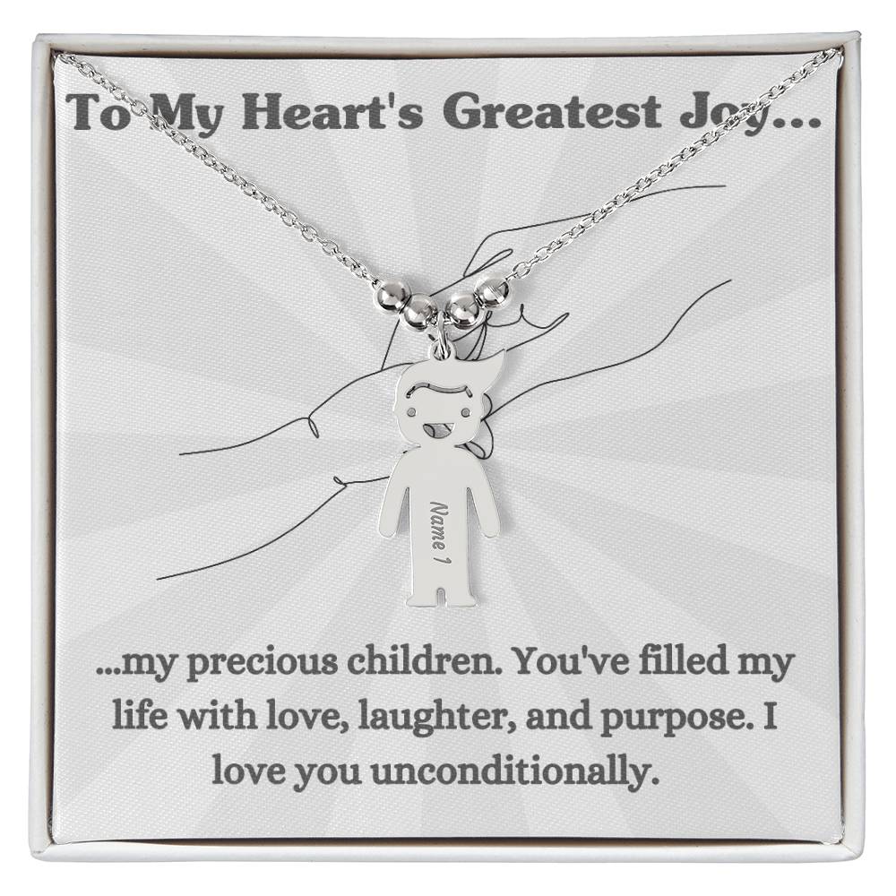 Child Charm Name Necklace For Moms | Lovesakes | Sentimental Gifts