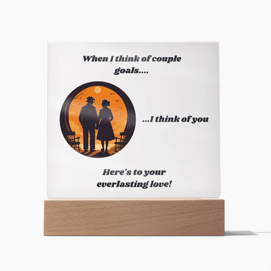 Couple Goals Everlasting Love Plaque