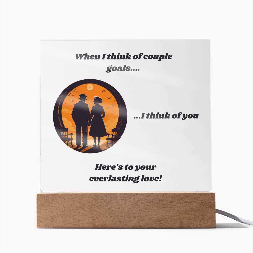 Couple Goals Everlasting Love Plaque 