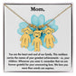 Personalized Necklaces + Message Cards - Custom Child Name Necklace For Mom 