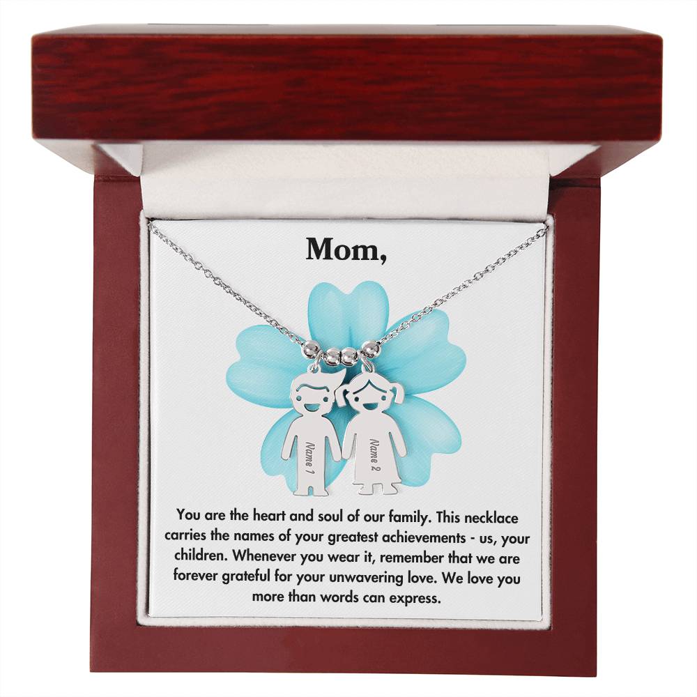 Custom Child Name Necklace For Mom | Lovesakes
