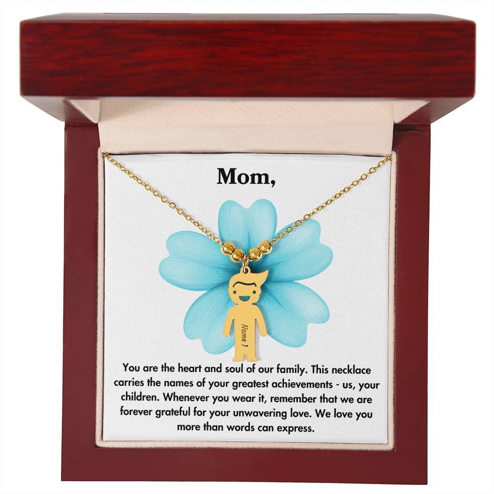 Custom Child Name Necklace For Mom | Lovesakes