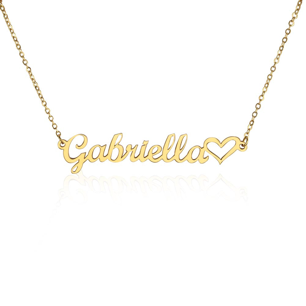 Custom Name Necklace + Heart | Lovesakes