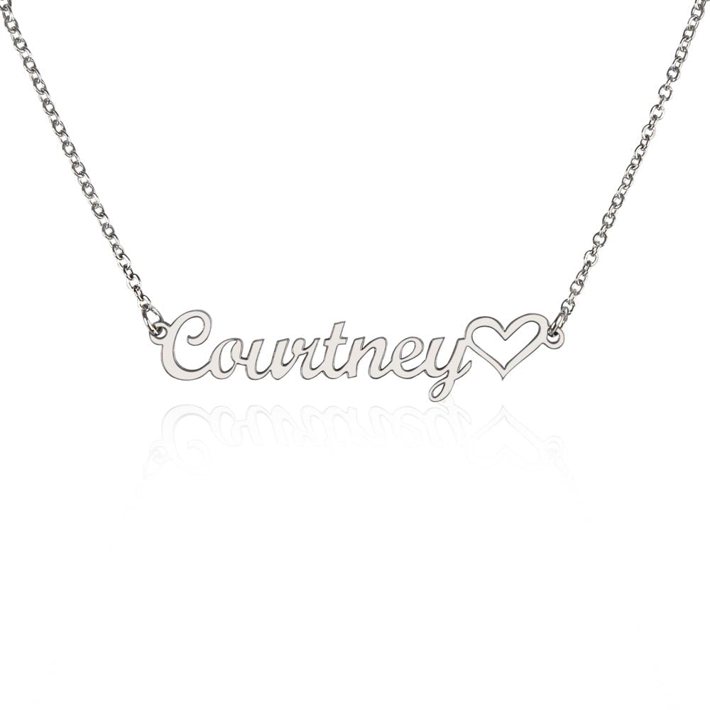 Custom Name Necklace + Heart | Lovesakes
