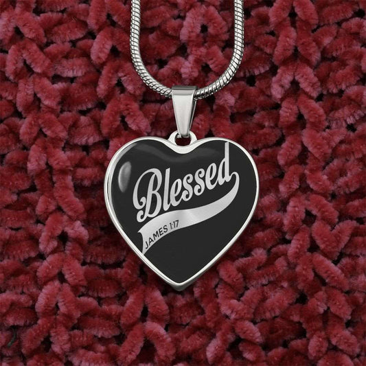 Custom Engraved Graphic Heart Pendant Necklace