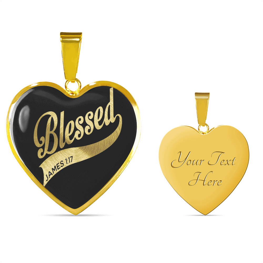 Personalized Necklaces - Custom Engraved Graphic Heart Pendant Necklace 