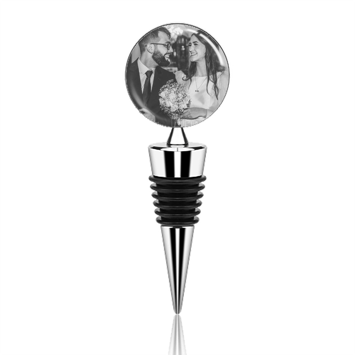 Custom Photo Wine Bottle Stopper - Lovesakes