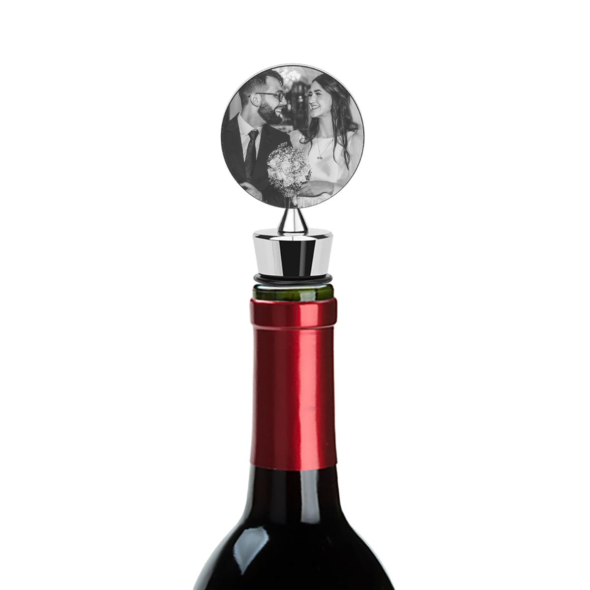 Custom Photo Wine Bottle Stopper - Lovesakes