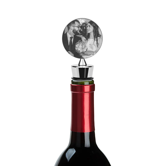 Custom Photo Wine Bottle Stopper