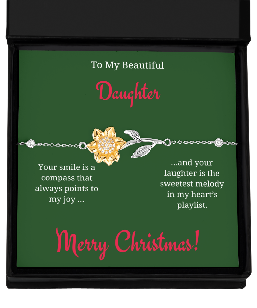 Daughter Sunflower Necklace + Christmas Card - Lovesakes