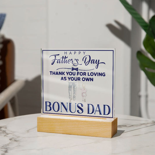 Father's Day Bonus Dad Gift Plaque