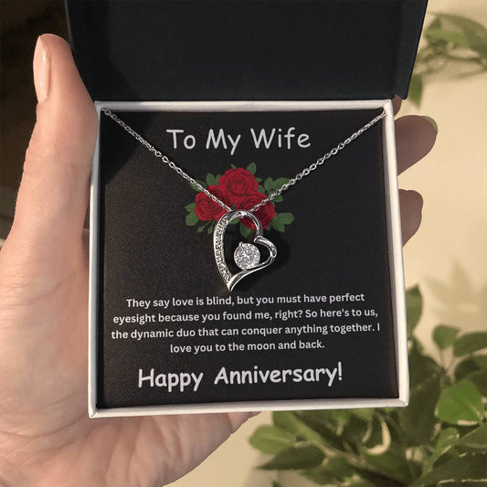 Forever Love Necklace + Anniversary Card