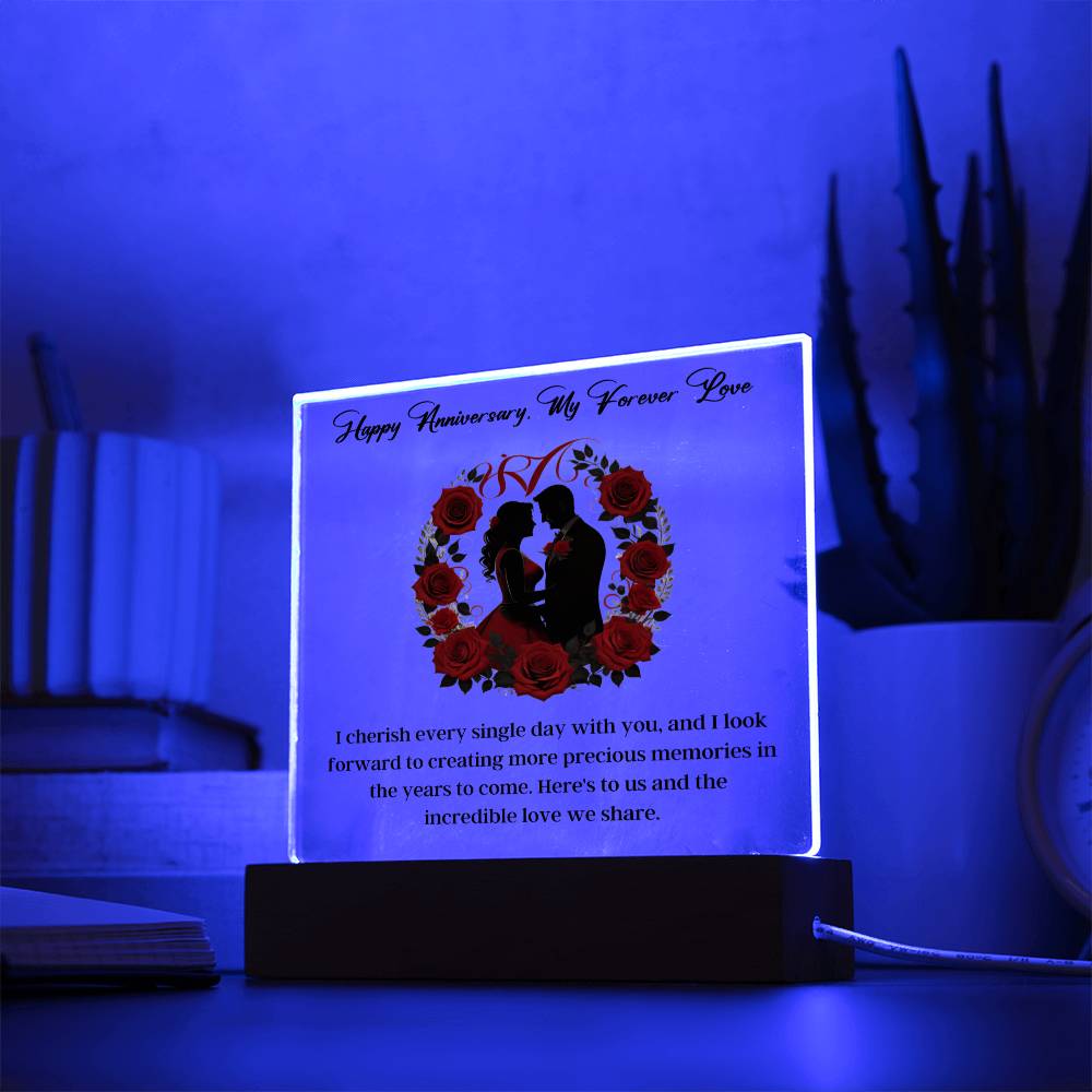Forever Love Anniversary Gift Plaque 