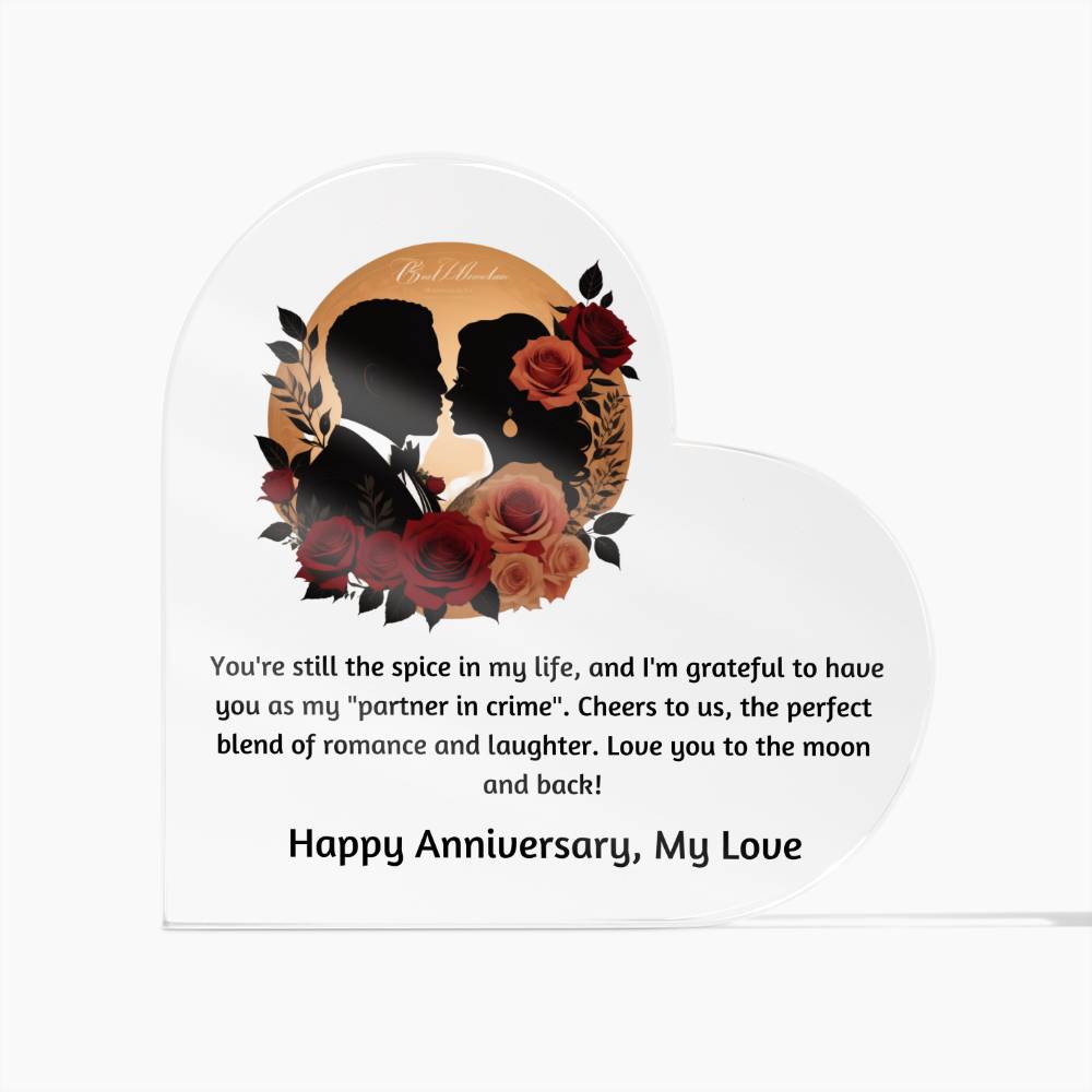 Forever Love Couple Anniversary Gift Plaque 