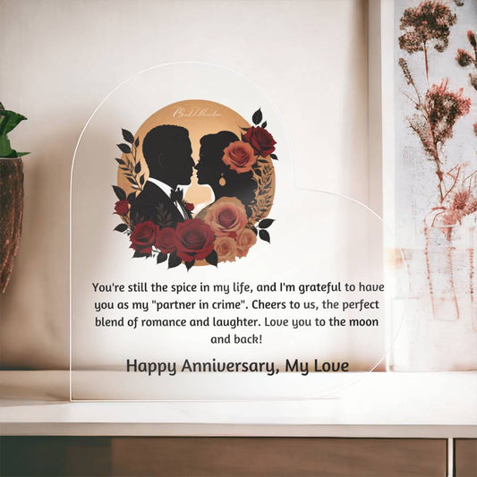 Forever Love Couple Anniversary Gift Plaque