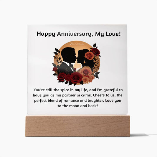 Forever Roses Anniversary Gift Plaque