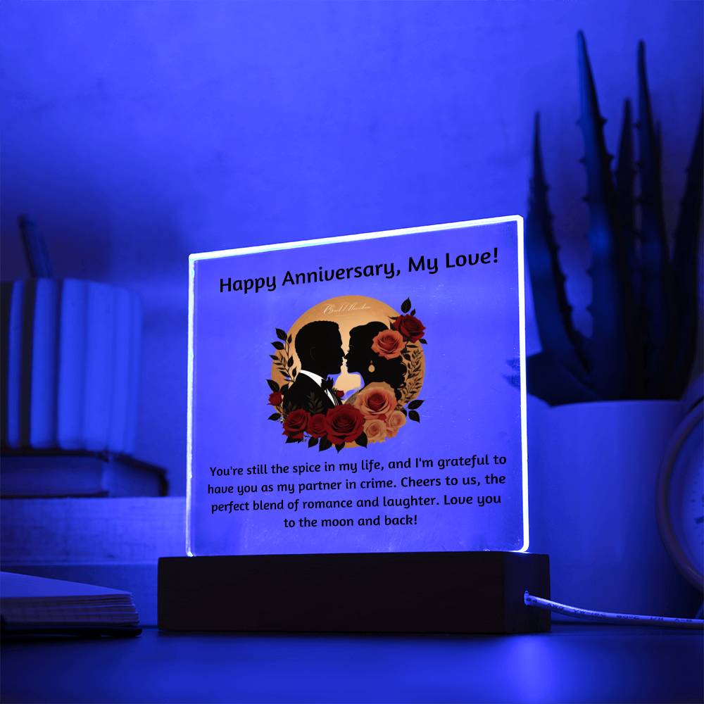 Forever Roses Anniversary Gift Plaque 