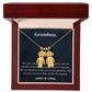 Grandma Gift - Engraved Child Charm Necklace | Lovesakes