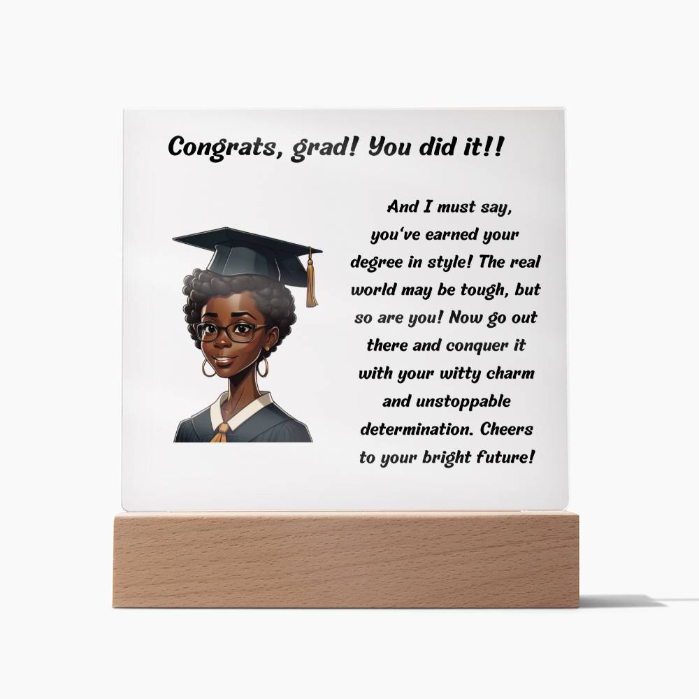 In-Style Graduation Plaque Lovesakes