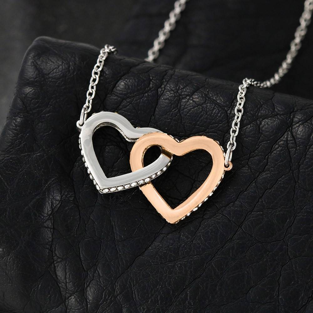 Interclocking Hearts Necklace (Senior Couples Anniversary Gift) | Lovesakes