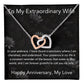 Interlocking Hearts Necklace + Anniversary Card | Lovesakes