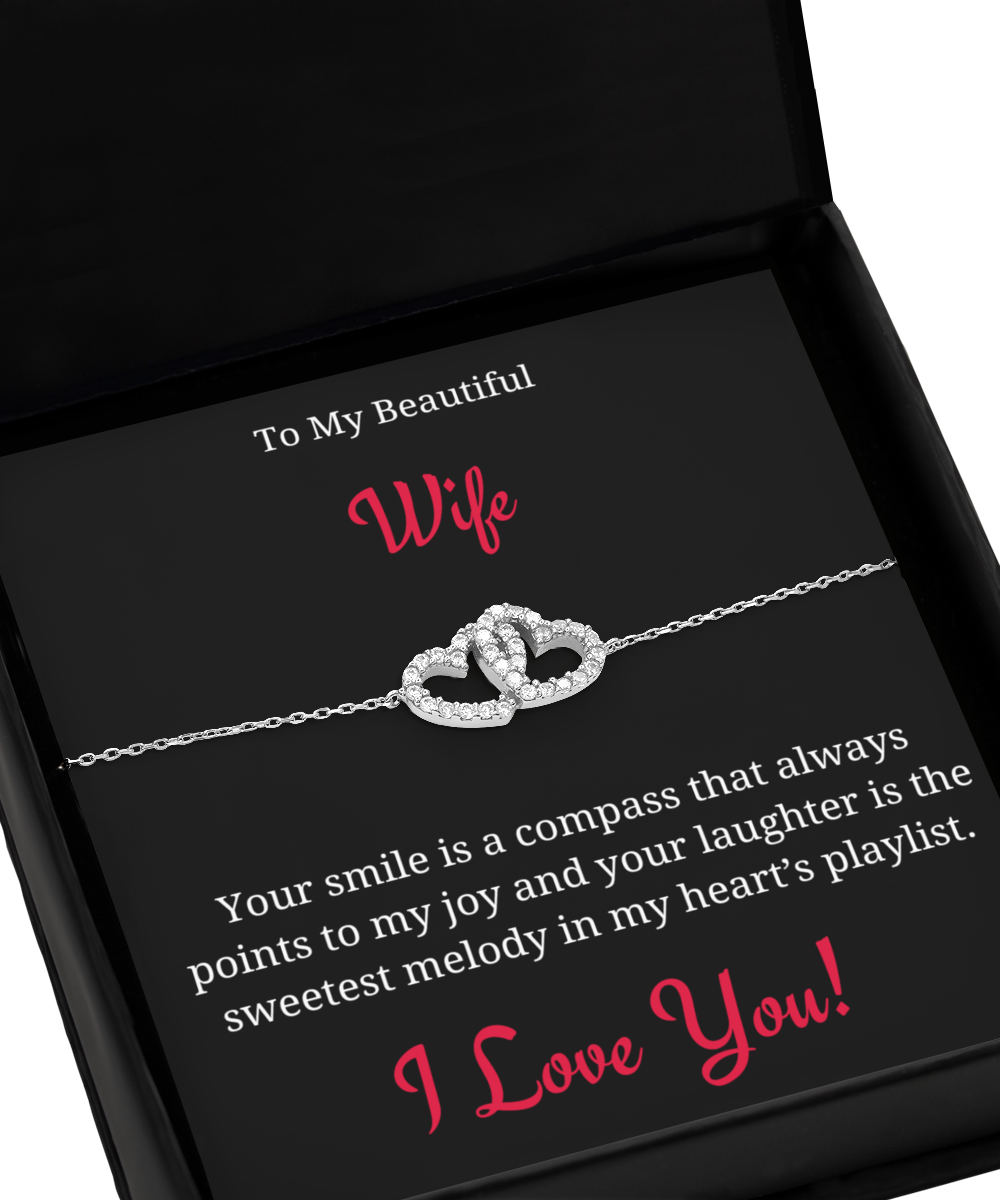 Interlocking Hearts Bracelet + Wife Card - Lovesakes